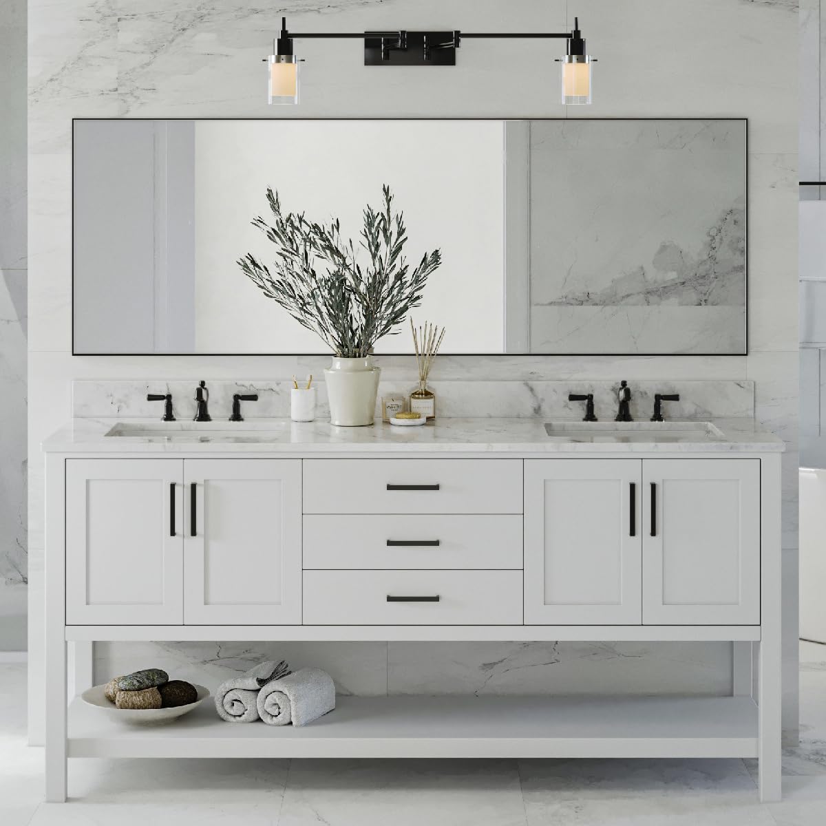 ARIEL 15.13" x 20.25" Rectangle Undermount Bathroom Sink, Rectangular Basin, Porcelain UPC Certified Material, Overflow-Proof, Modern Design - Image 5