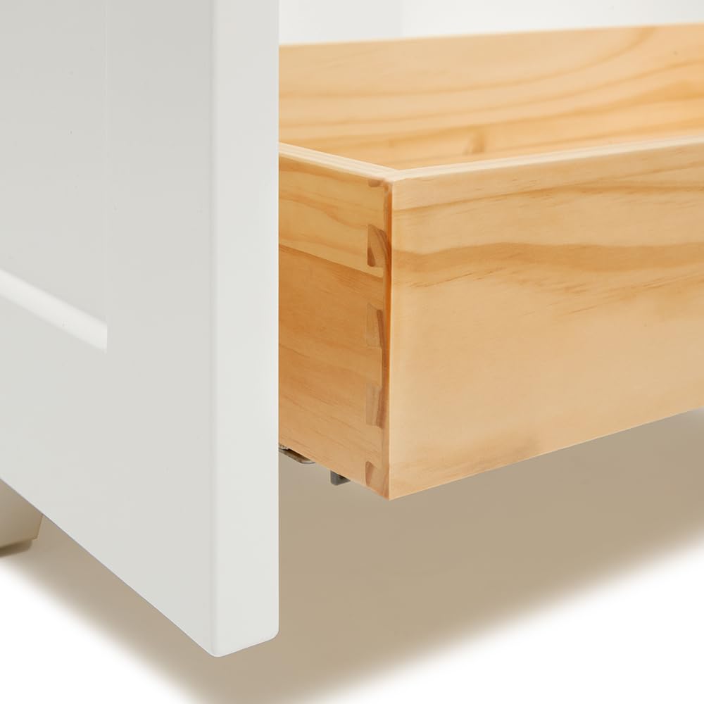 ARIEL Taylor 72-inch Bathroom Vanity with Sink,Solid Wood, 1.5-inch Pure White Quartz Countertop & Backsplash, Double Rectangular Porcelain Sink, 4 Soft Closing Doors, 6 Dovetail Drawers, White - Image 12