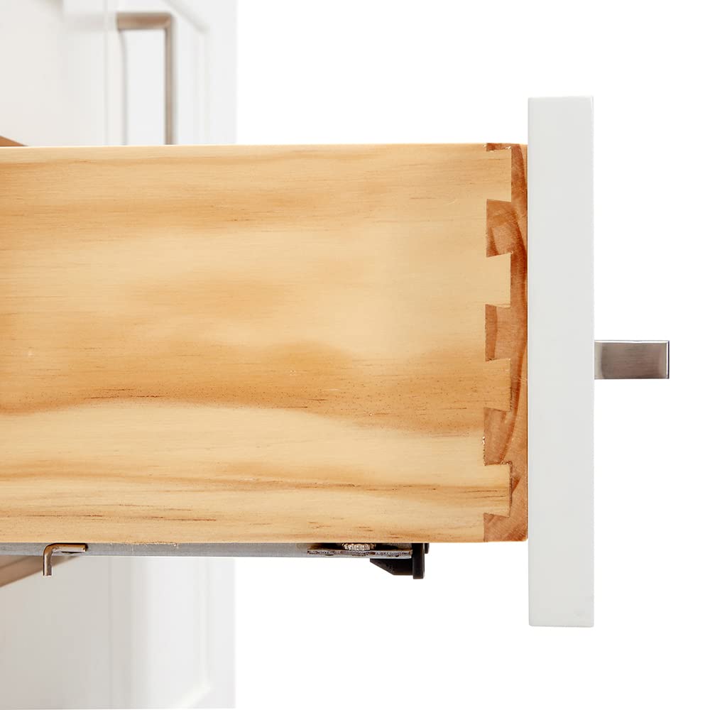 ARIEL Bayhill 43 in. Rectangle Sink Vanity with Carrara White Marble Countertop in White - Image 7