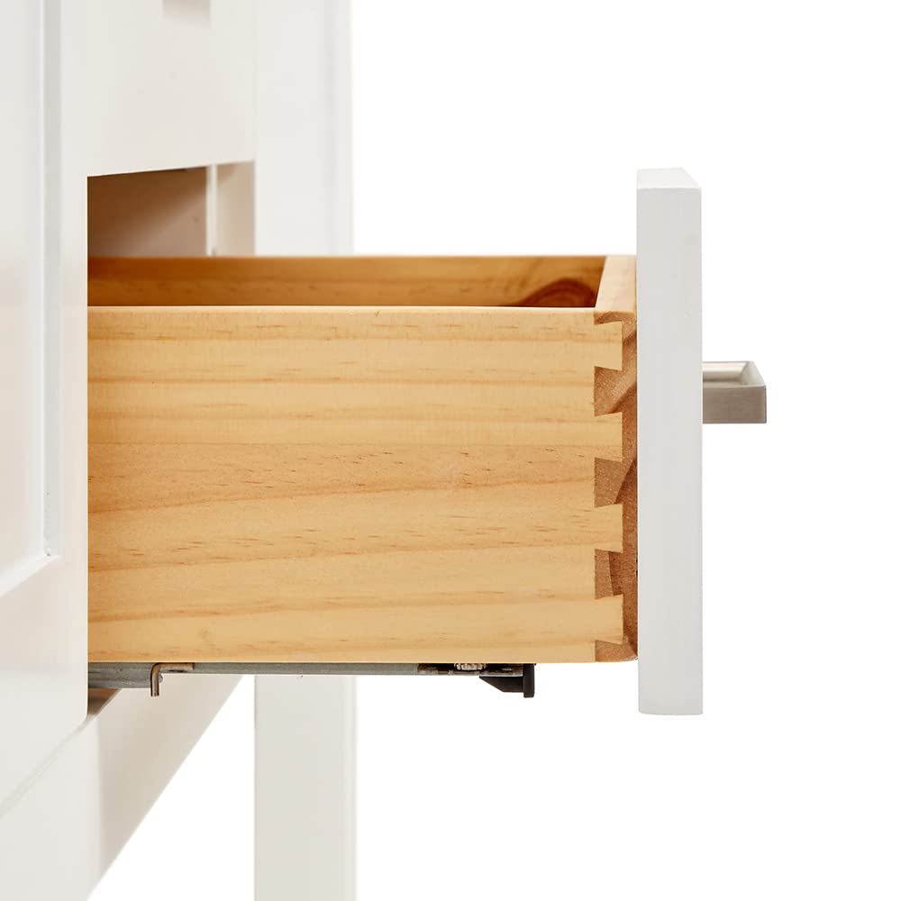 ARIEL Bayhill 72" Double Sink Base Cabinet in White - Image 8