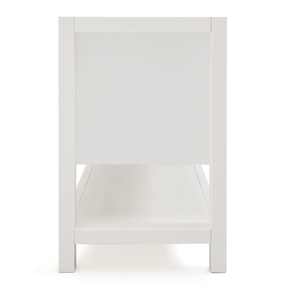ARIEL Bayhill 72" Double Sink Base Cabinet in White - Image 9