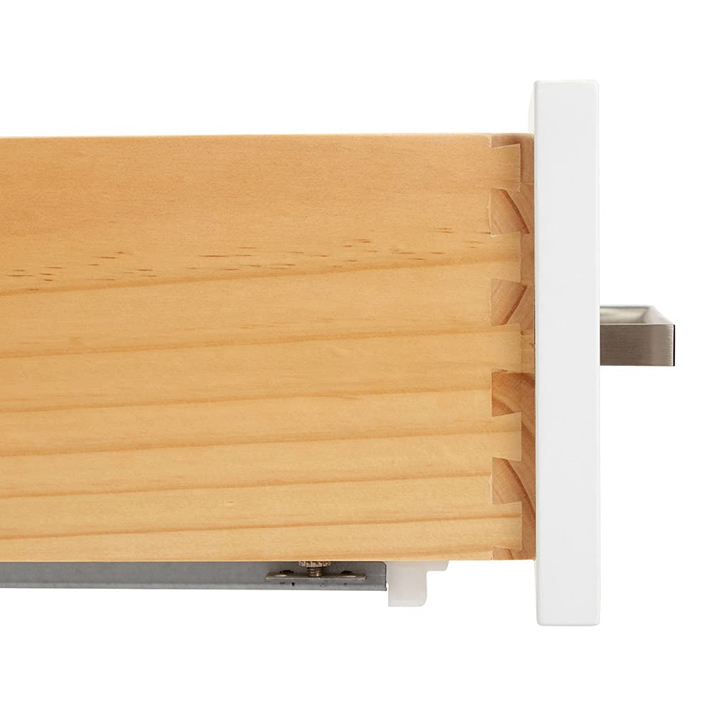 ARIEL Cambridge 60-inch Bathroom Vanity with Sink,Solid Wood, 1.5-inch Pure White Quartz Countertop & Backsplash, Single Oval Porcelain Sink, 2 Soft Closing Doors, 9 Dovetail Drawers, White - Image 14