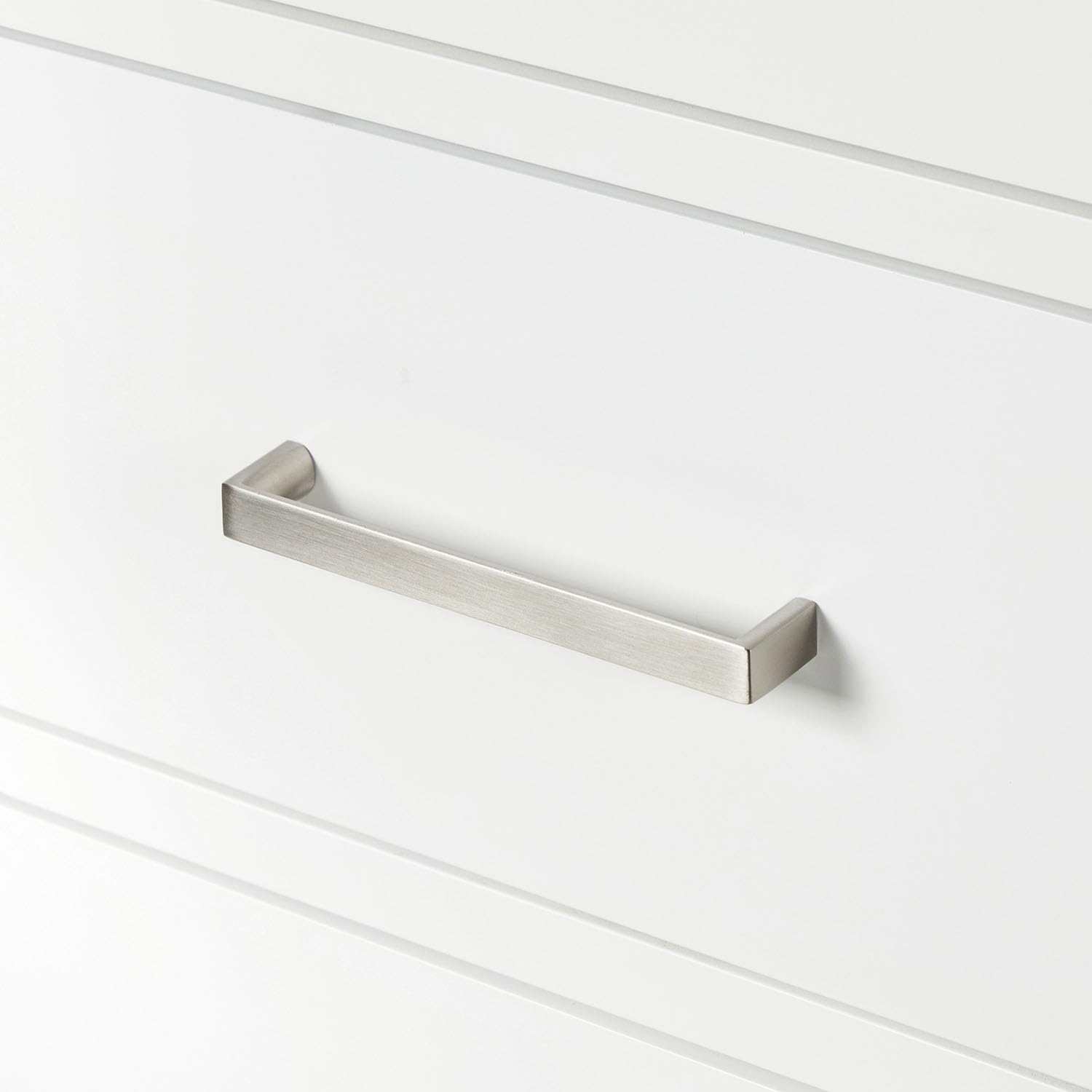 ARIEL Cambridge 68 Inch Includes 20 Inch Linen Cabinet and 1 of 48 Inch Single Rectangle Sink Bathroom Vanity with Carrara White Quartz Countertop 1.5 Inch in White - Image 5