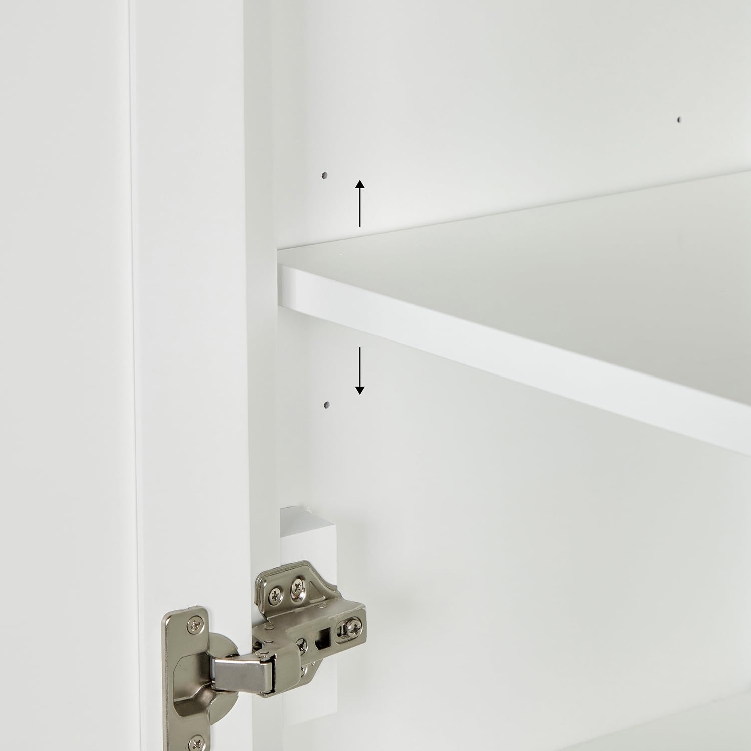 ARIEL Cambridge 69 Inch Includes 20 Inch Linen Cabinet and 1 of 49 Inch Single Rectangle Sink Bathroom Vanity with Pure White Quartz Countertop 1.5 Inch in White - Image 5