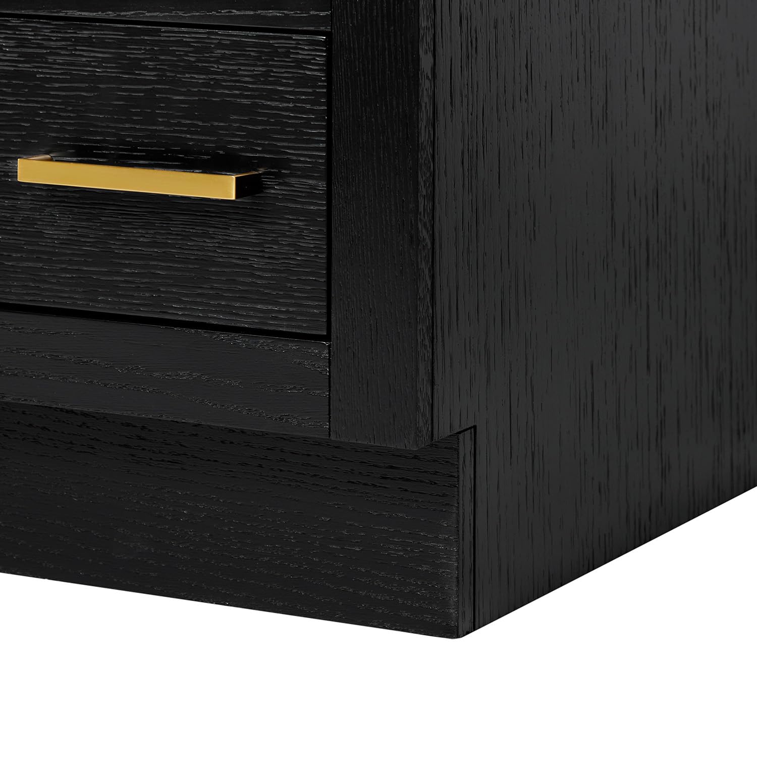 ARIEL Hepburn 42-inch Bathroom Vanity with Sink,Solid Wood, 1.5-inch Pure White Quartz Countertop & Backsplash, Single Oval Porcelain Sink, 2 Soft Closing Doors, 5 Dovetail Drawers, Black Oak - Image 14