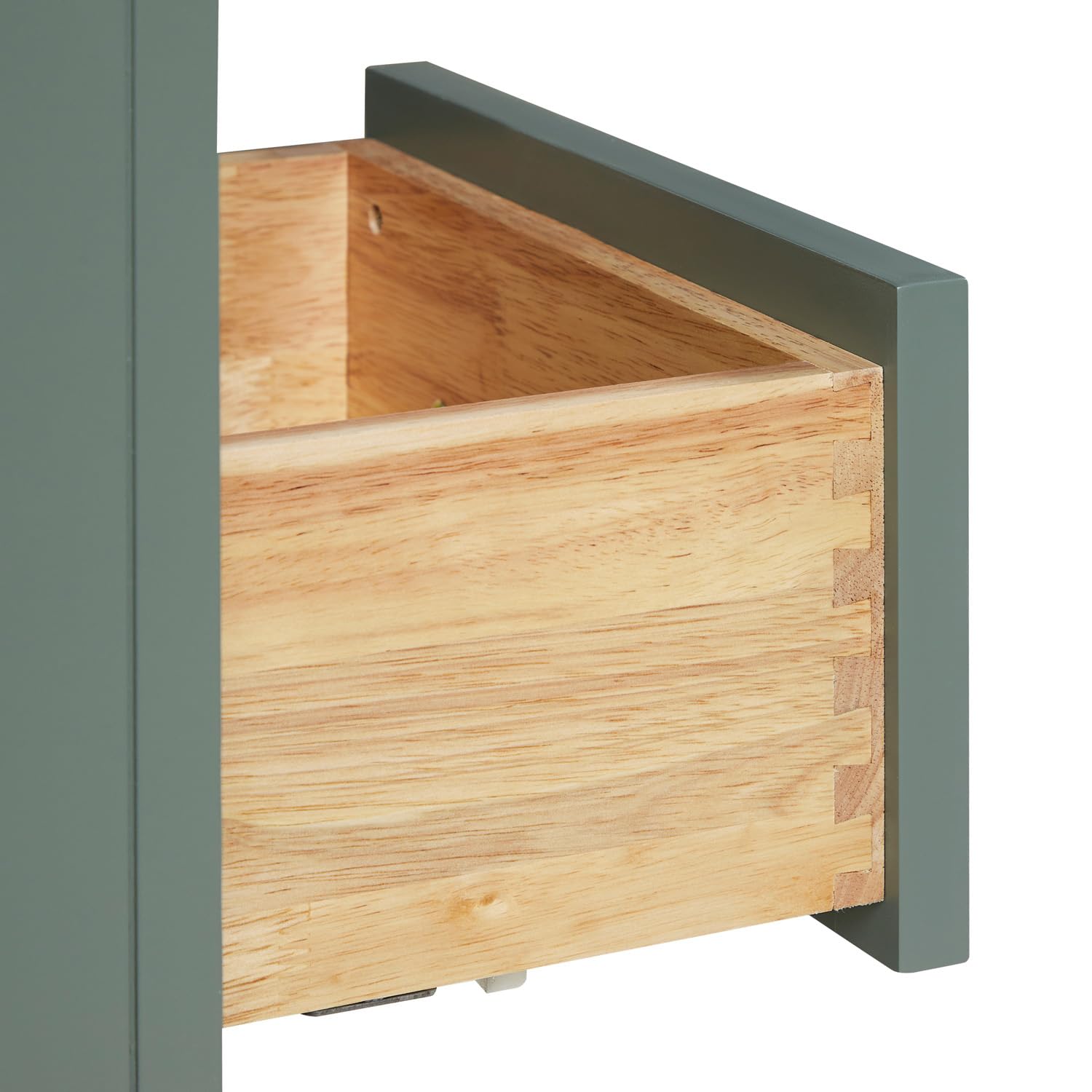 ARIEL Hepburn 55 Inch Single Oval Sink Bathroom Vanity with Carrara White Marble Countertop 1.5 Inch in Vintage Green - Image 6