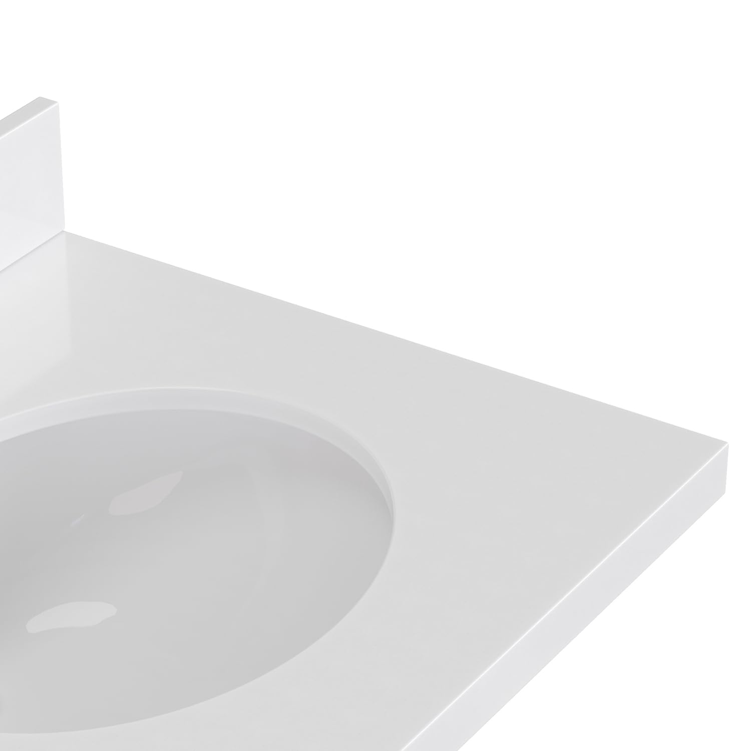 ARIEL Hepburn 61 Inch Double Oval Sink Bathroom Vanity with Pure White Quartz Countertop 1.5 Inch in Vintage Green - Image 12