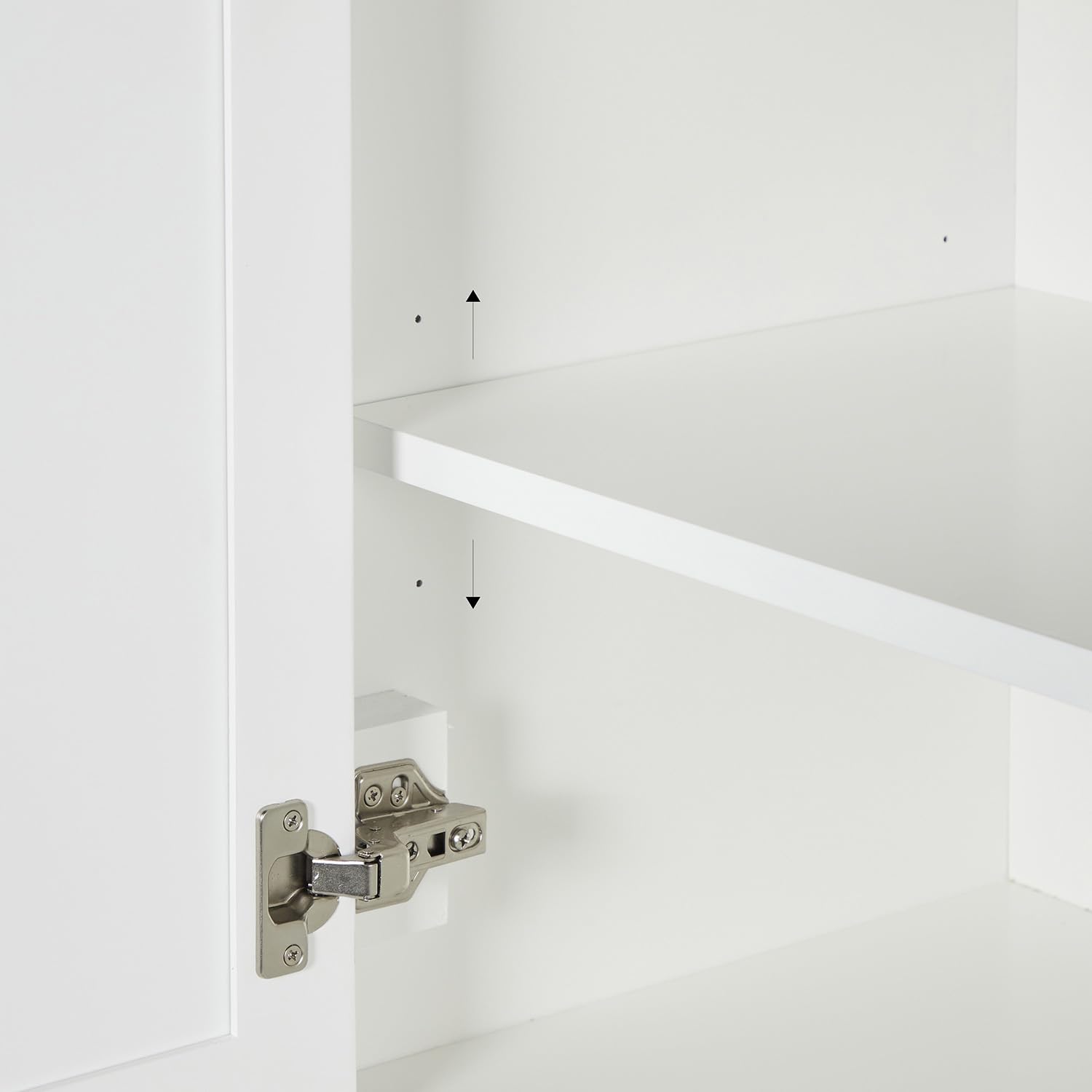 ARIEL Hepburn 92 Inch Includes 20 Inch Linen Cabinet and 1 of 72 Inch Double Rectangle Sink Bathroom Vanity with Carrara White Quartz Countertop 1.5 Inch in White - Image 7