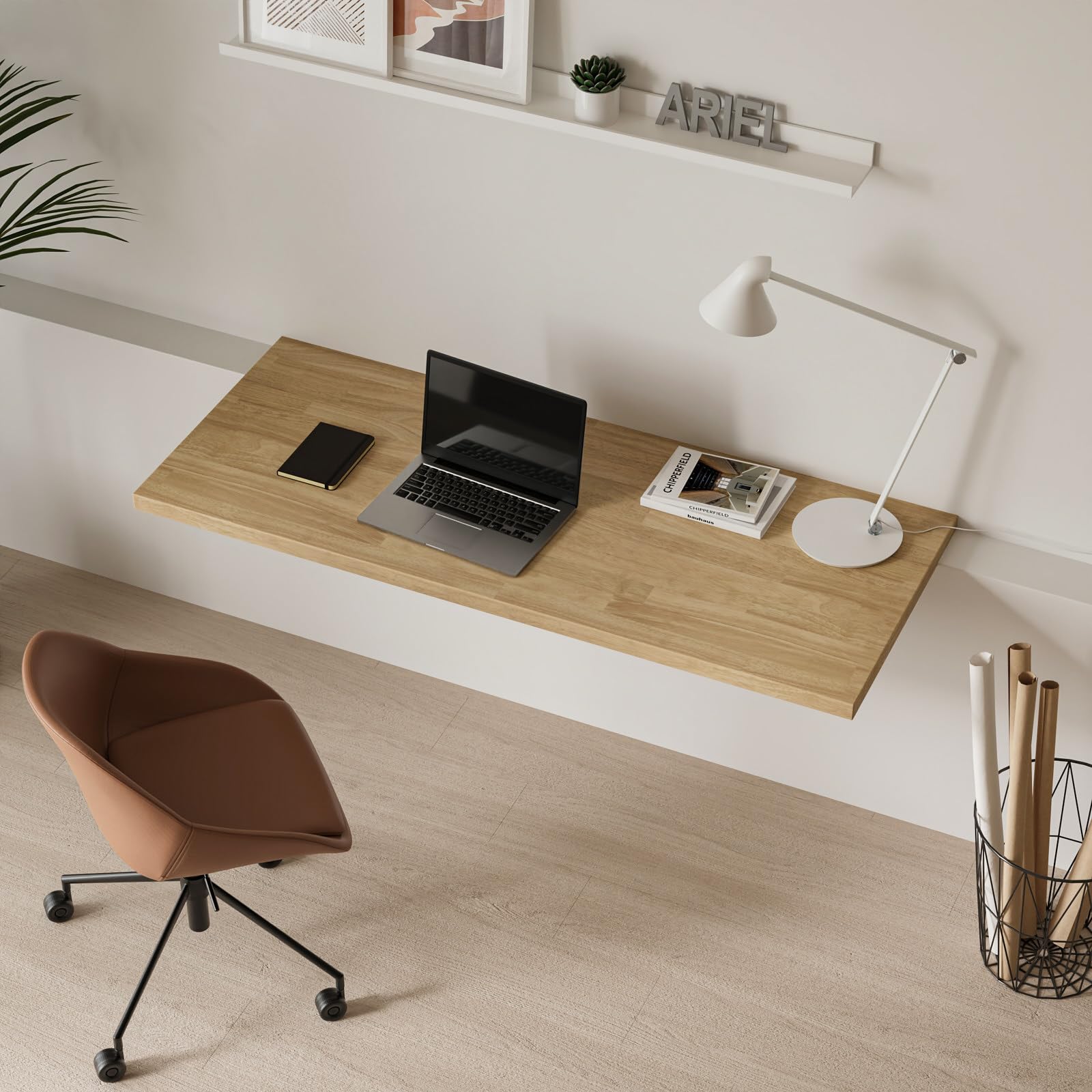 ARIEL Hevea Unfinished Butcher Block Countertop 48" L x 25" W x 1.5" Th - Image 10