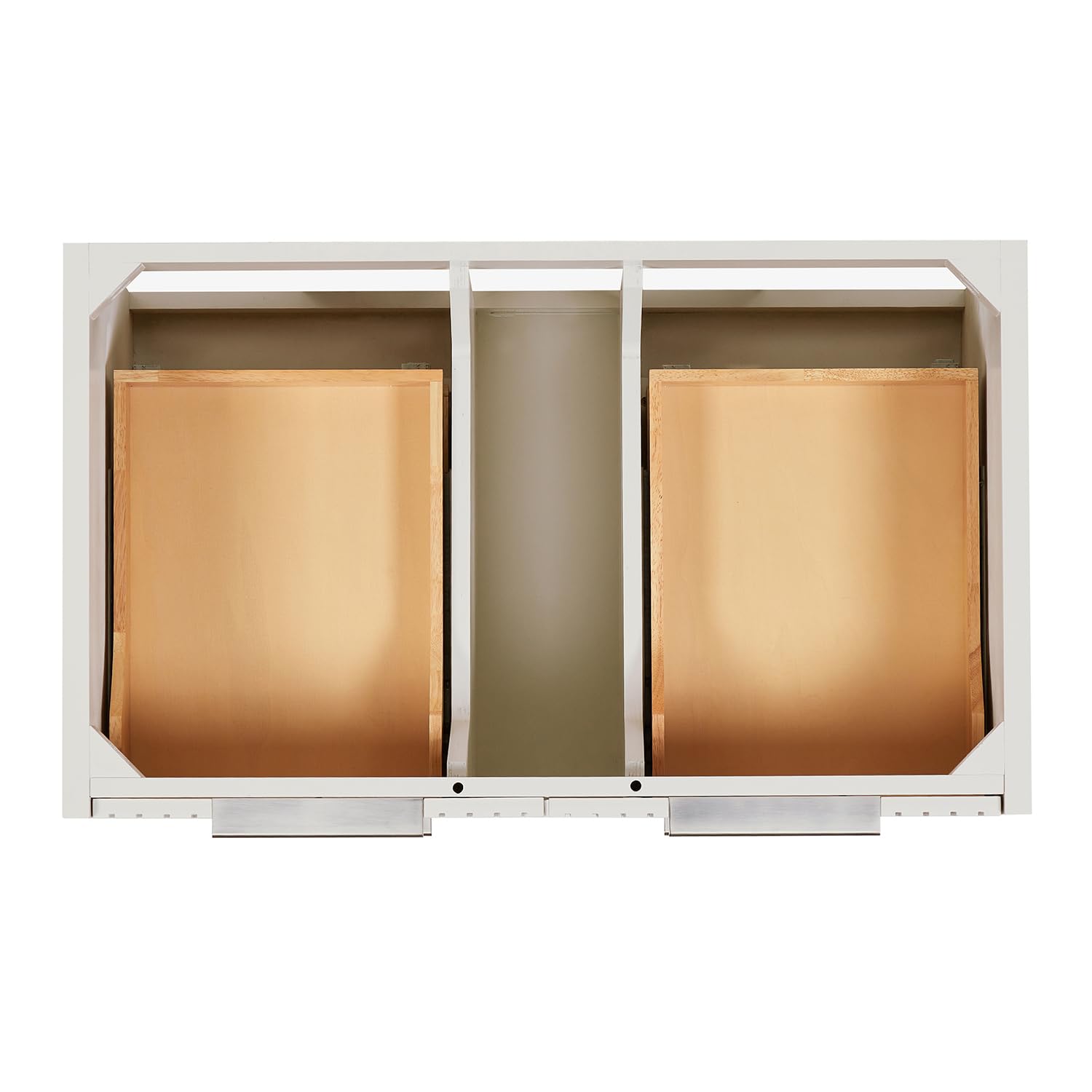 ARIEL Lucia 36-inch Bathroom Vanity Base Cabinet,Solid Wood, 4 Dovetail Drawers, Warm White - Image 5