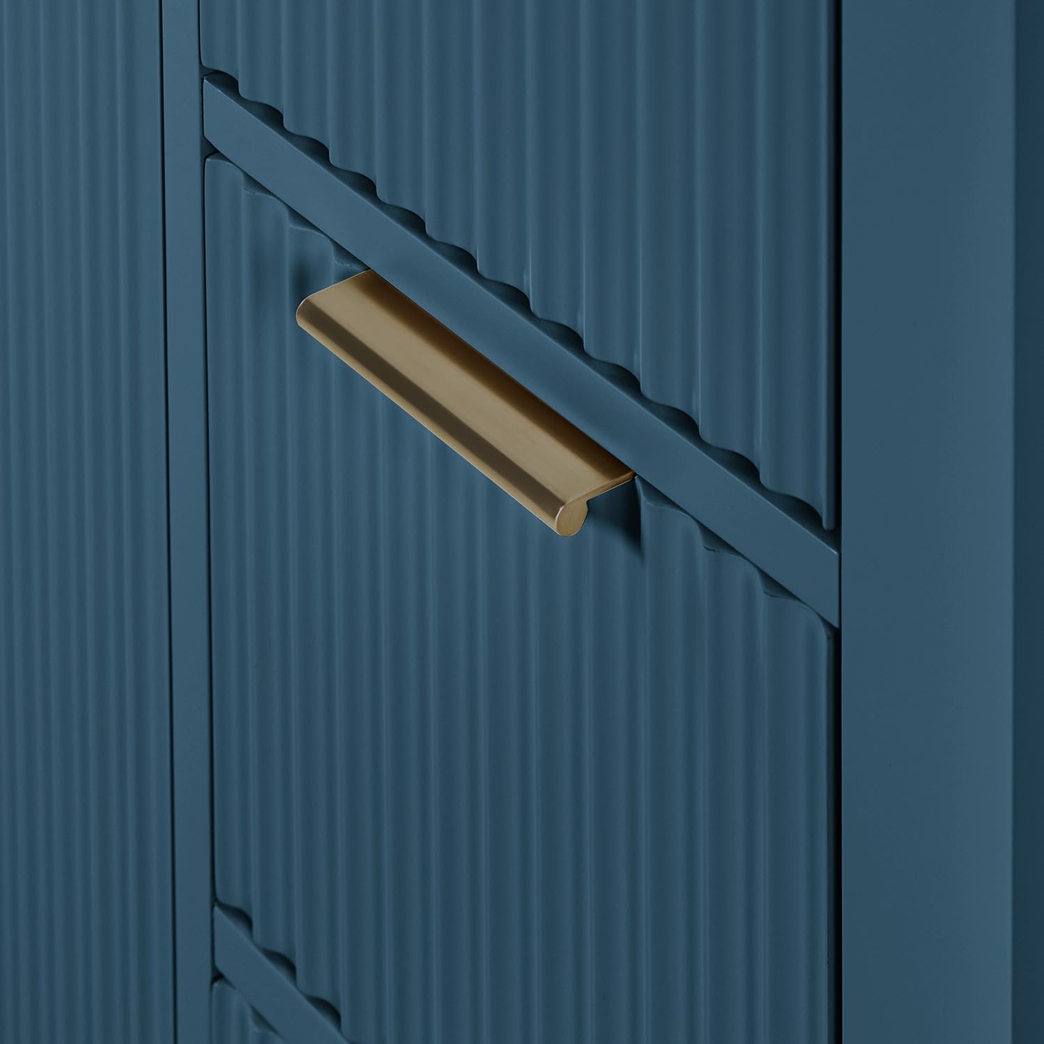 ARIEL Milan 72-inch Bathroom Vanity with Sink,Solid Wood, 1.5-inch Italian Carrara Marble Countertop, Double Rectangular Porcelain Sink, Soft Closing Doors, Dovetail Drawers, Vintage Blue - Image 10