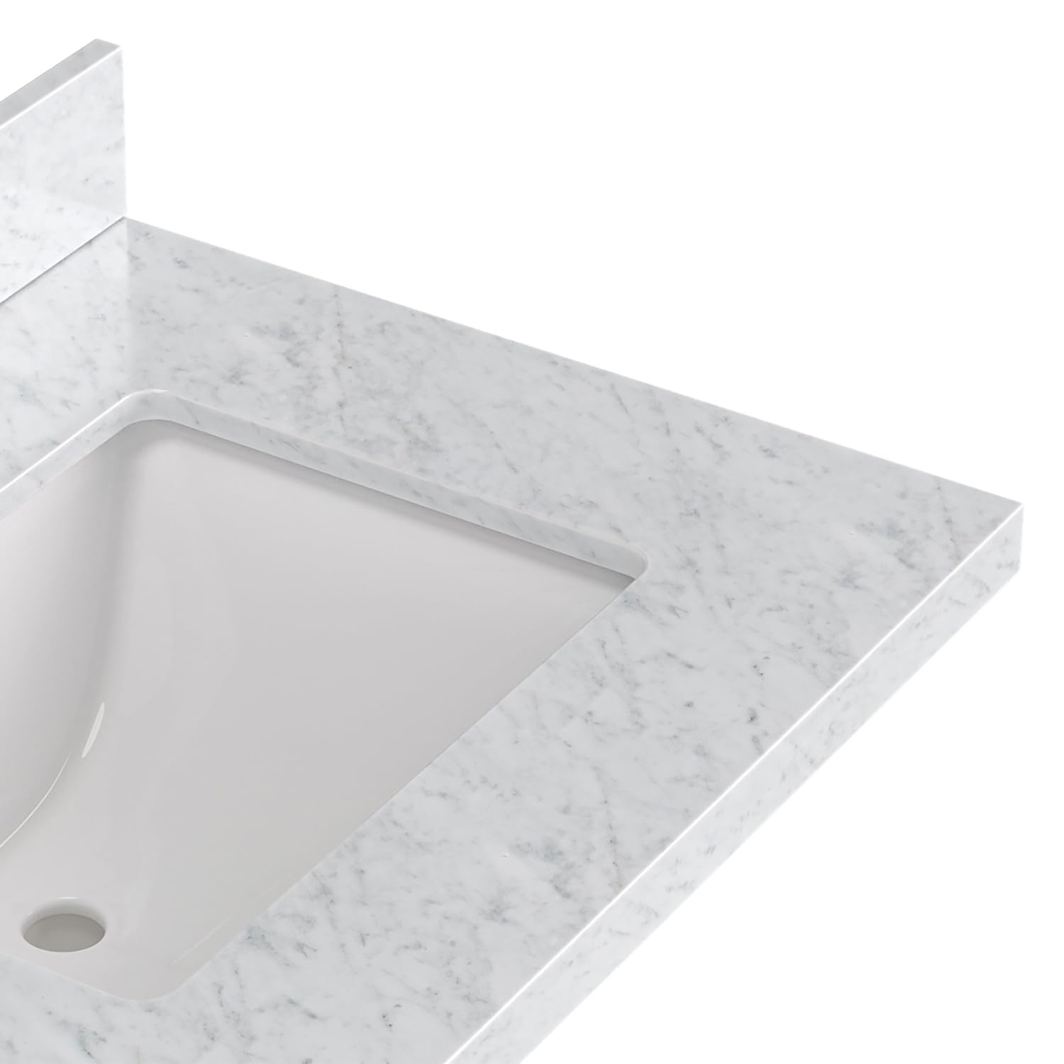 ARIEL Milan 72-inch Bathroom Vanity with Sink,Solid Wood, 1.5-inch Italian Carrara Marble Countertop, Double Rectangular Porcelain Sink, Soft Closing Doors, Dovetail Drawers, Vintage Blue - Image 13