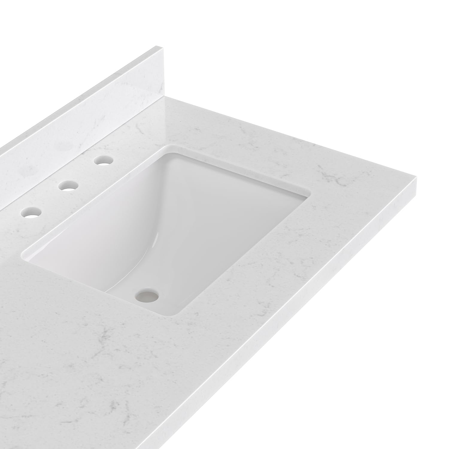 ARIEL Milan 72-inch Bathroom Vanity with Sink,Solid Wood, 1.5-inch Carrara White Quartz Countertop, Double Rectangular Porcelain Sink, Soft Closing Doors, Dovetail Drawers, Vintage Blue - Image 12