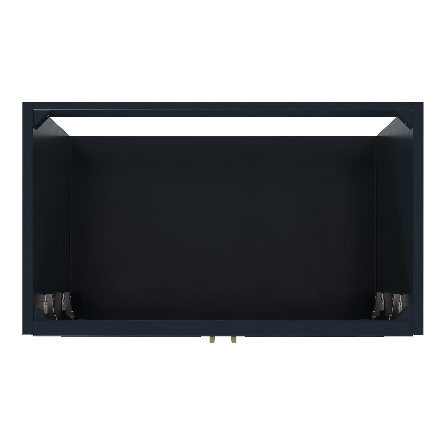 ARIEL Stafford 36-inch Bathroom Vanity with Sink,Solid Wood, 1.5-inch Italian Carrara Marble Countertop, Single Oval Porcelain Sink, 2 Soft Closing Doors, 1 Dovetail Drawers, Midnight Blue - Image 11