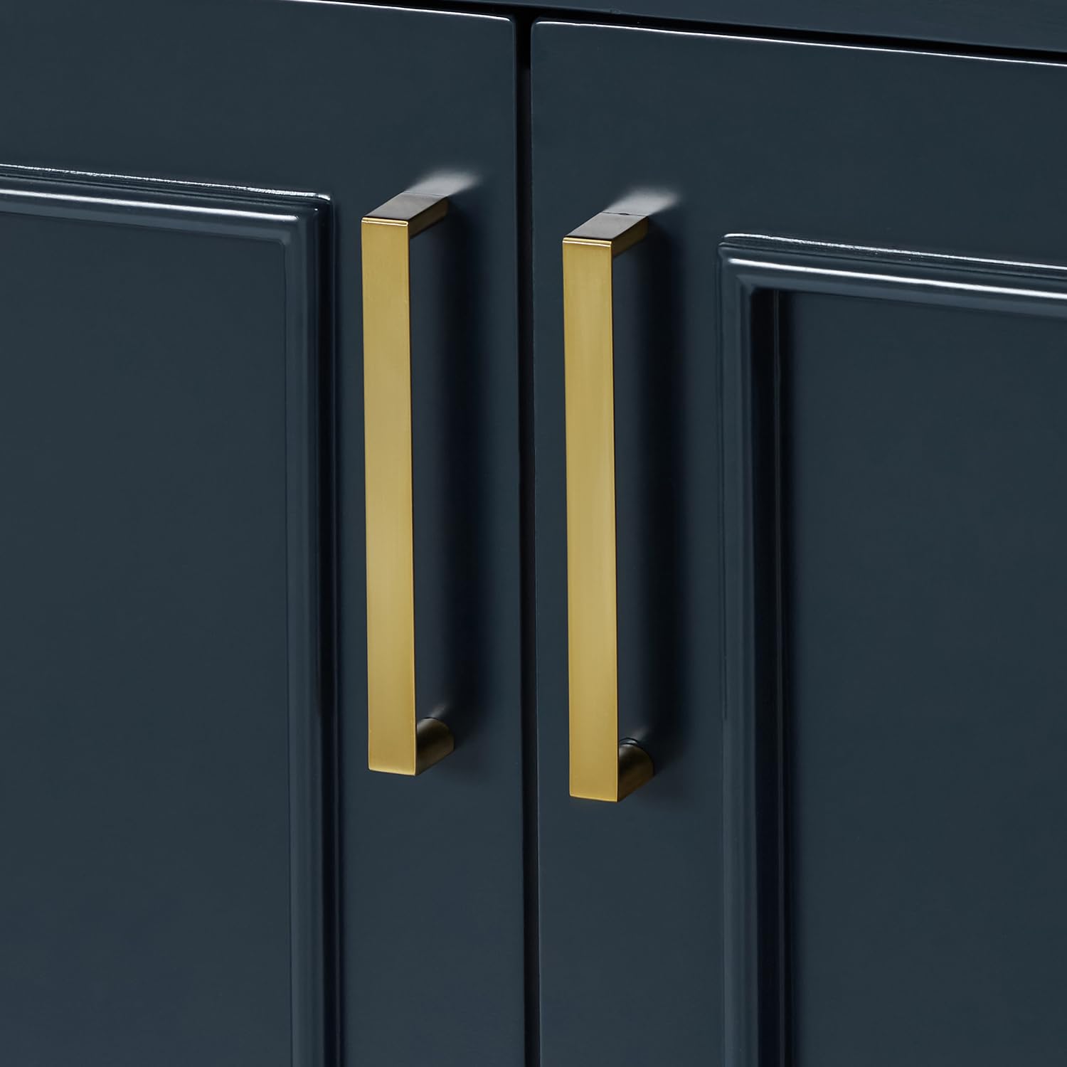 ARIEL Stafford 48-inch Bathroom Vanity with Sink,Solid Wood, 0.75-inch Italian Carrara Marble Countertop, Single Rectangular Porcelain Sink, 2 Soft Closing Doors, 9 Dovetail Drawers, Midnight Blue - Image 16